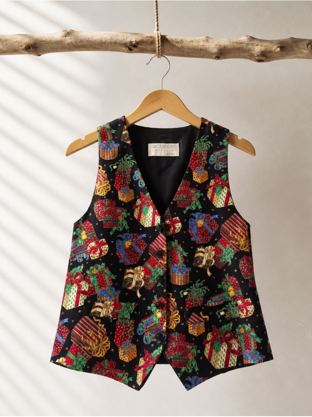 Vintage Carol Antone Collection Festive Vest